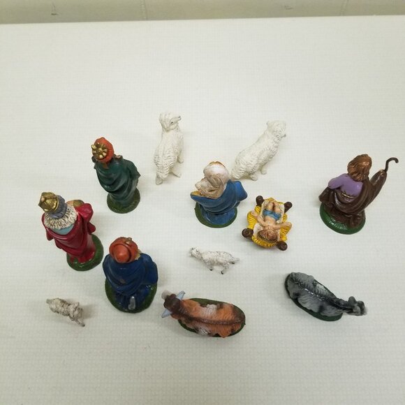 12 Pc Fontanini Italy Nativity Figurines Christmas Holiday Decor 4 in - Picture 7 of 7